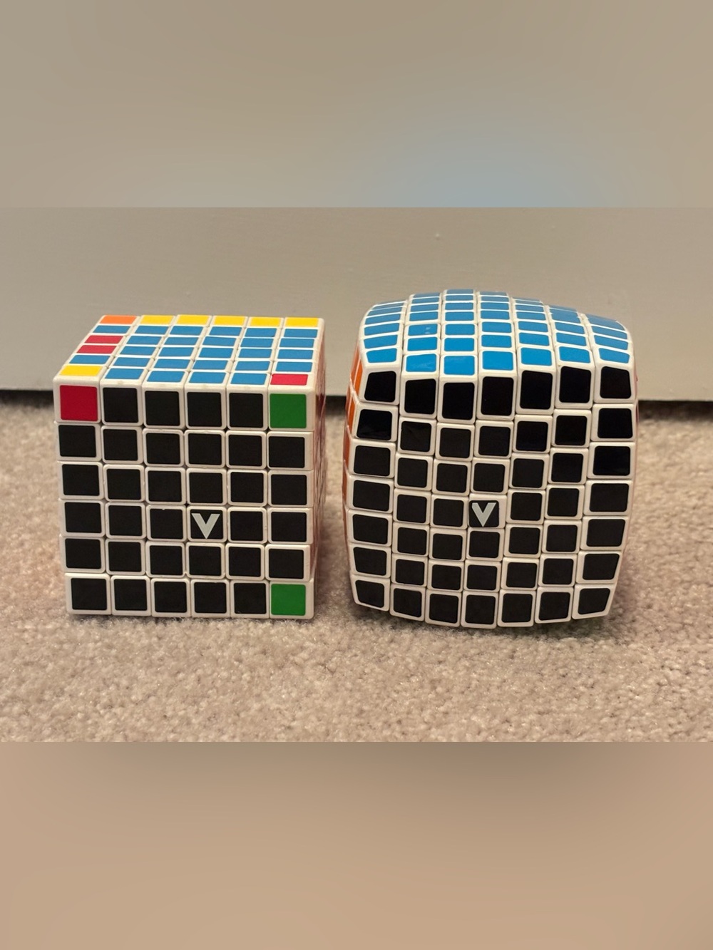 V-Cube 6x6 Flat 7x7 Pillow Speed Cube Puzzle Twisty Set Lot